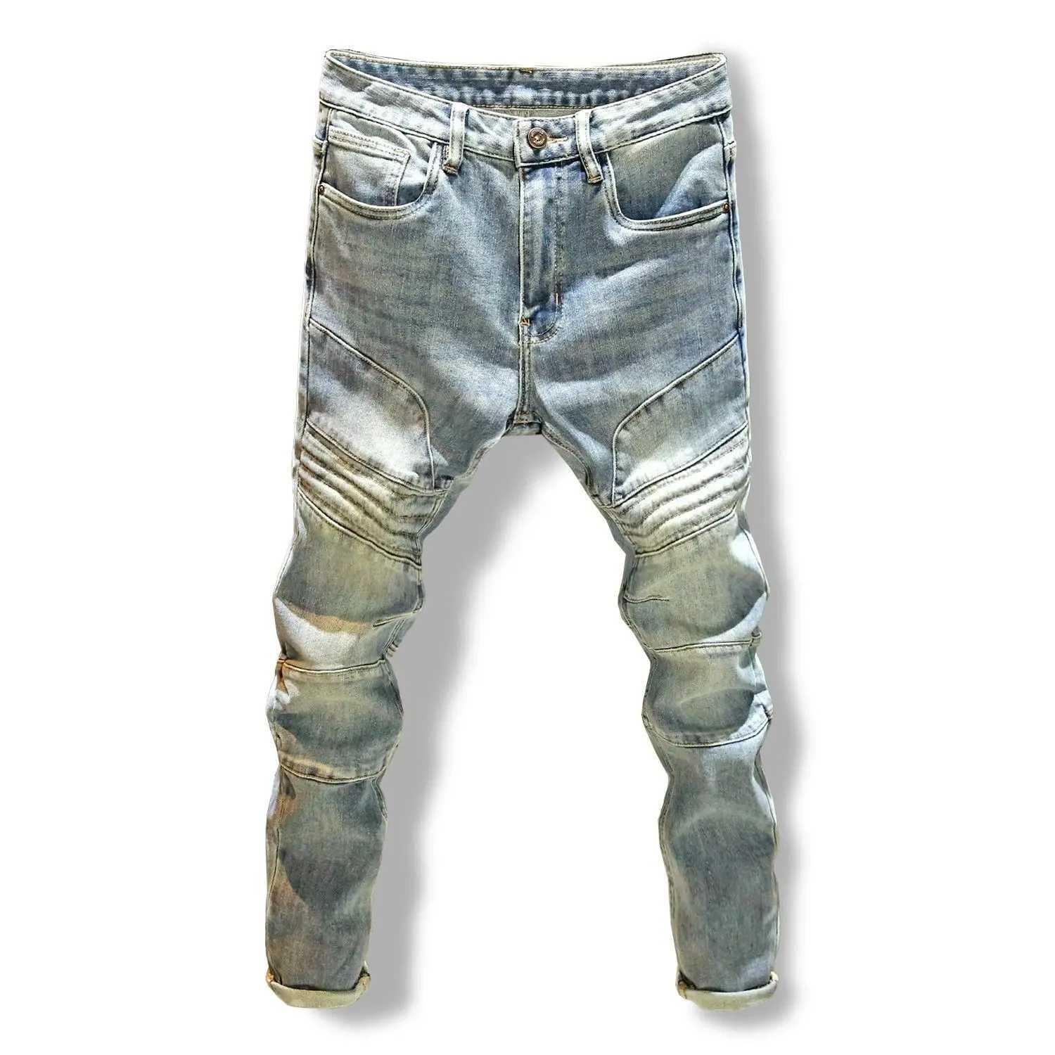 Designer Mens Jeans Luxury Fashion Slim Fit Denim Jeans Stylish Korean and Casual Spring and Autumn Look Casual Pencil Pants X250812