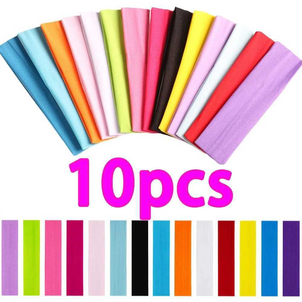 10 Pcs Elastic Hair Bands Fashion Bands For Women Solid Color Sports Running Fitness Yoga Hair Bands Makeup Hair Accessories X250812