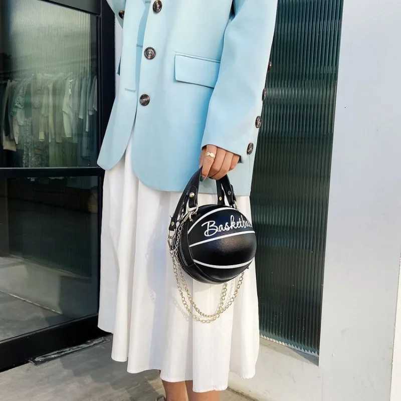 Womens Shoulder Bag PU Leather Chain Basketball Bag New Letter Printed Youth Handbag Fashion Messenger Bag Women Z250812