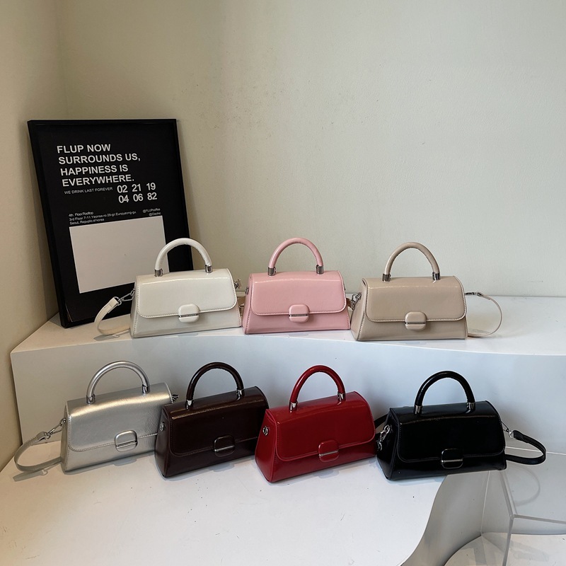 New Korean Style High-End Small Square Versatile Commuter Handbag Fashion Simple Single Shoulder Crossbody Bag