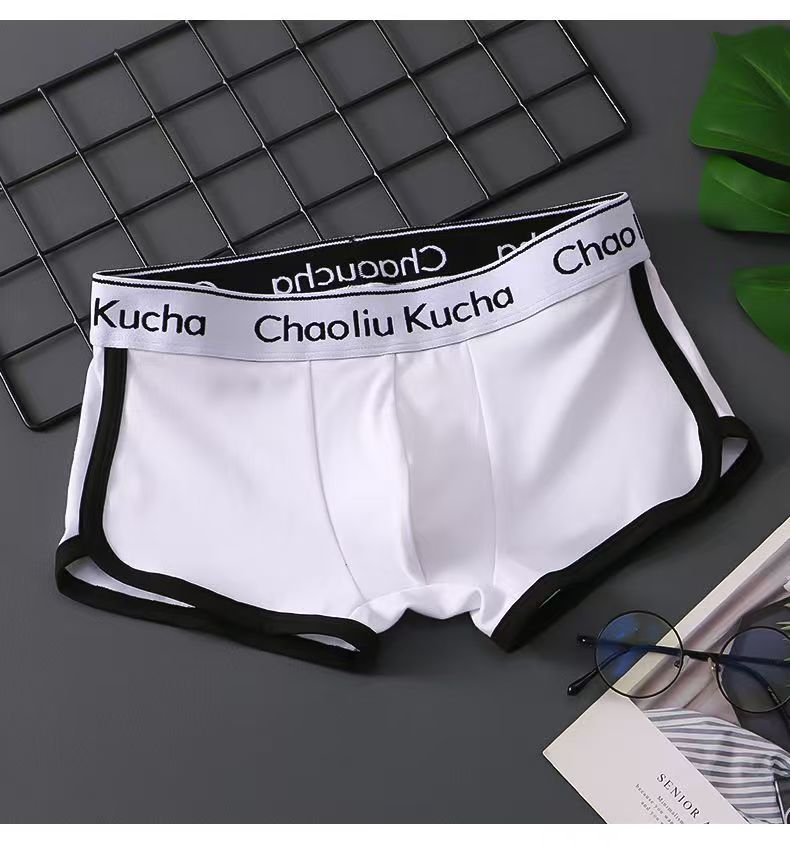 Men's Cotton Boxer Briefs - Breathable & Stretchy Fabric for Comfort Striped sports style