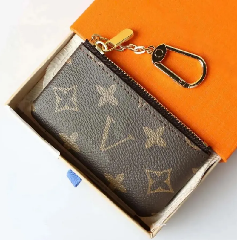 top Designer Wallet Womens Mini Zippy Organizer Bag Credit Card Holder Coin Purse Key Pouch Purses Keychain Bags Clutch with Box