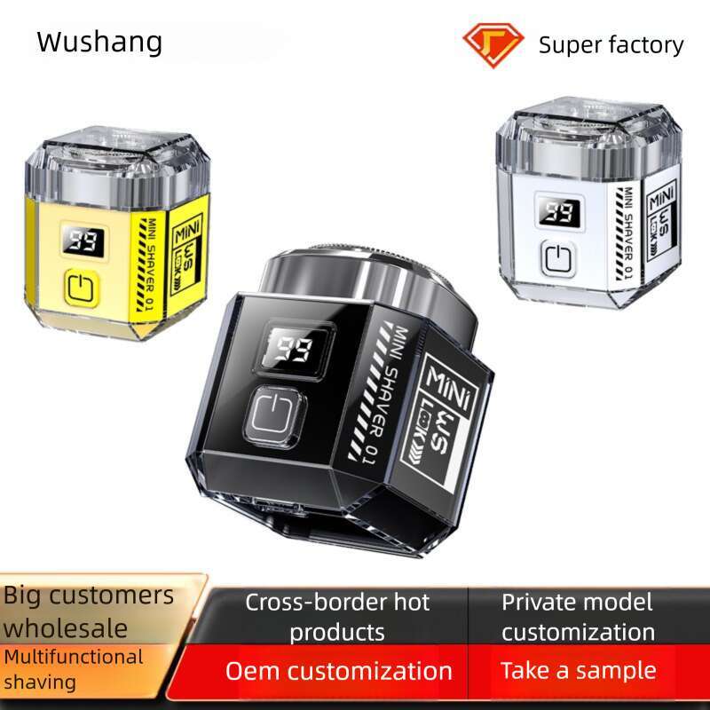 Multifunctional Dake magnetic facial hair remover and razor precision scissor set with built-in charging port