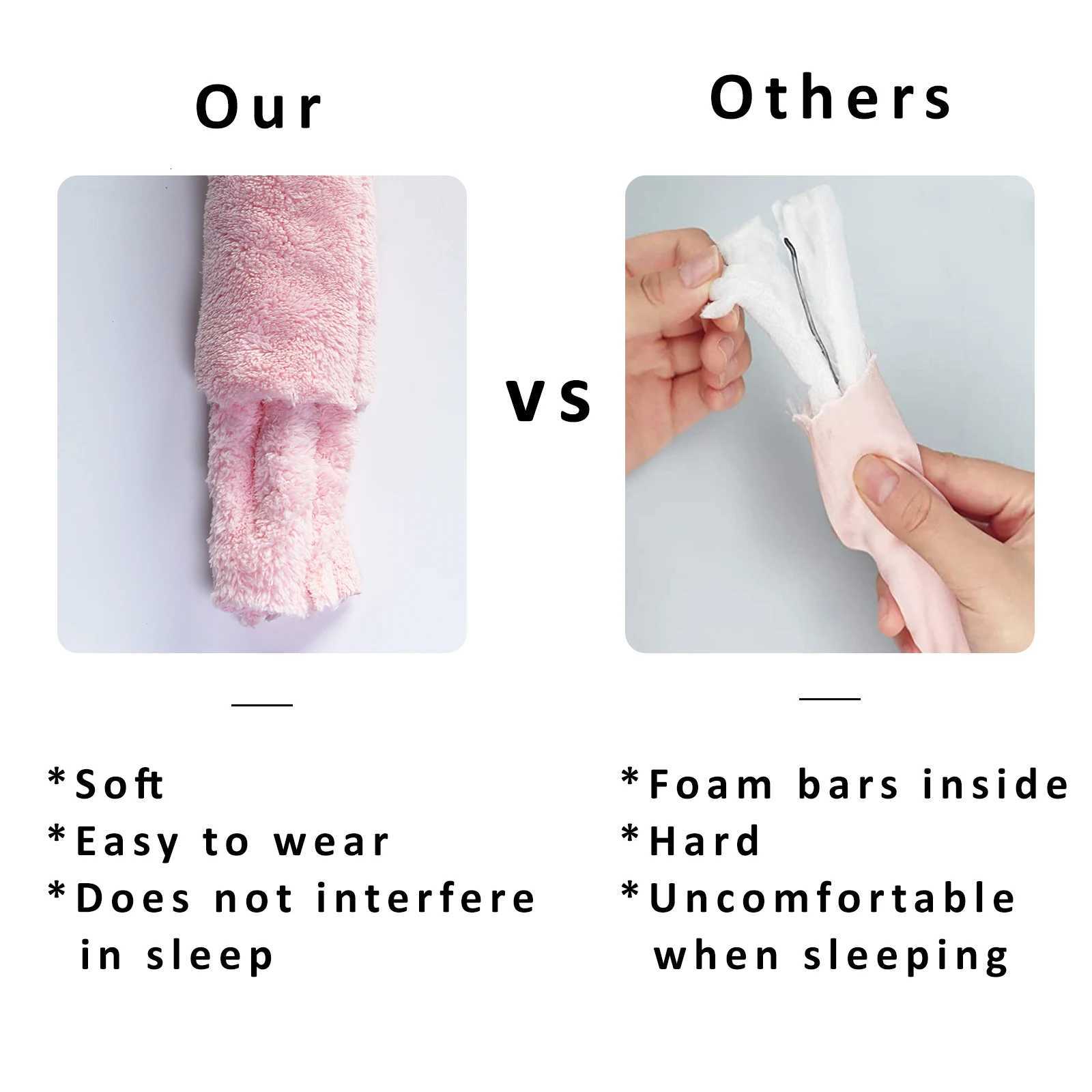 Create Professional Looking Curls Instantly with Heatless Curling Rod band No Heat Soft Overnight Hair Curlers X250812