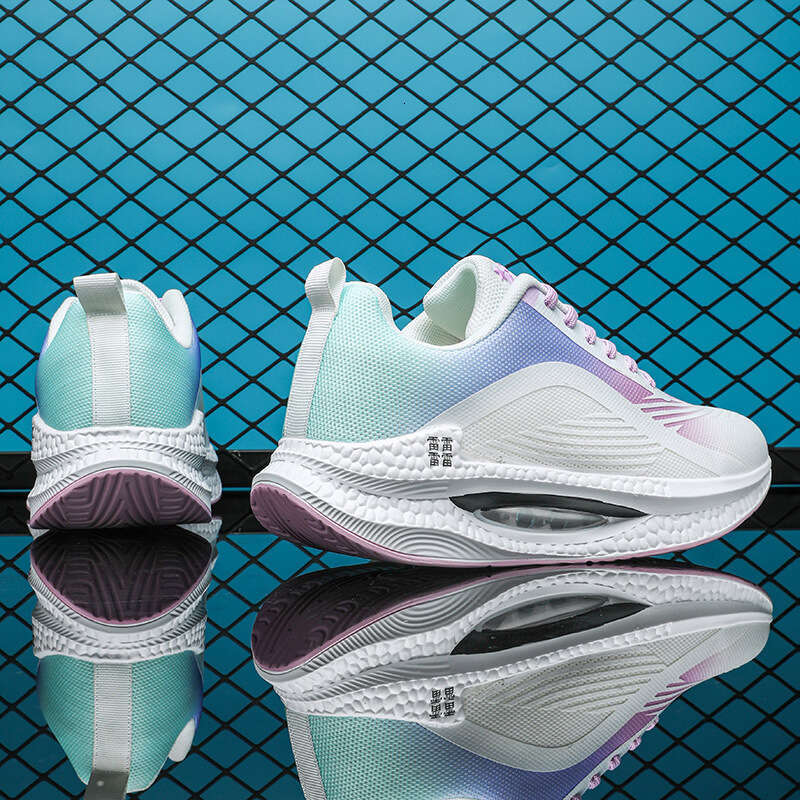 Jueying Cold Dipped Air Cushion Mesh for Free shipping Men and Women, Really Popular Thick Sole Shock Absorption Running Shoes, Fashionable Youth Fitn