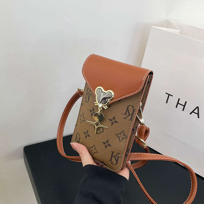 DHpet_wholesale 2025 Mini Two-Layer Crossbody Bag - Small PVC Shoulder Purse for Women, Lightweight Coin Wallet (11x18cm, 200g)