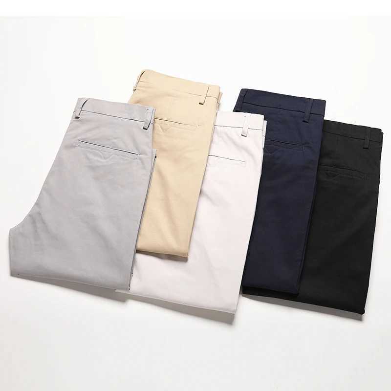 Spring and Summer Mens Stretch Comfort Casual Pants Korean Fashion Trousers Business Straight Loose Ventilate Branded Pants W250812