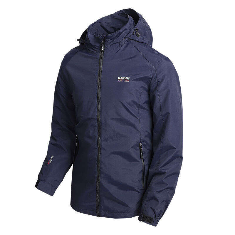 Spring and Autumn New Men's Casual Loose Large Size Outdoor Waterproof Breathable Quick-Dry Windbreaker Jacket