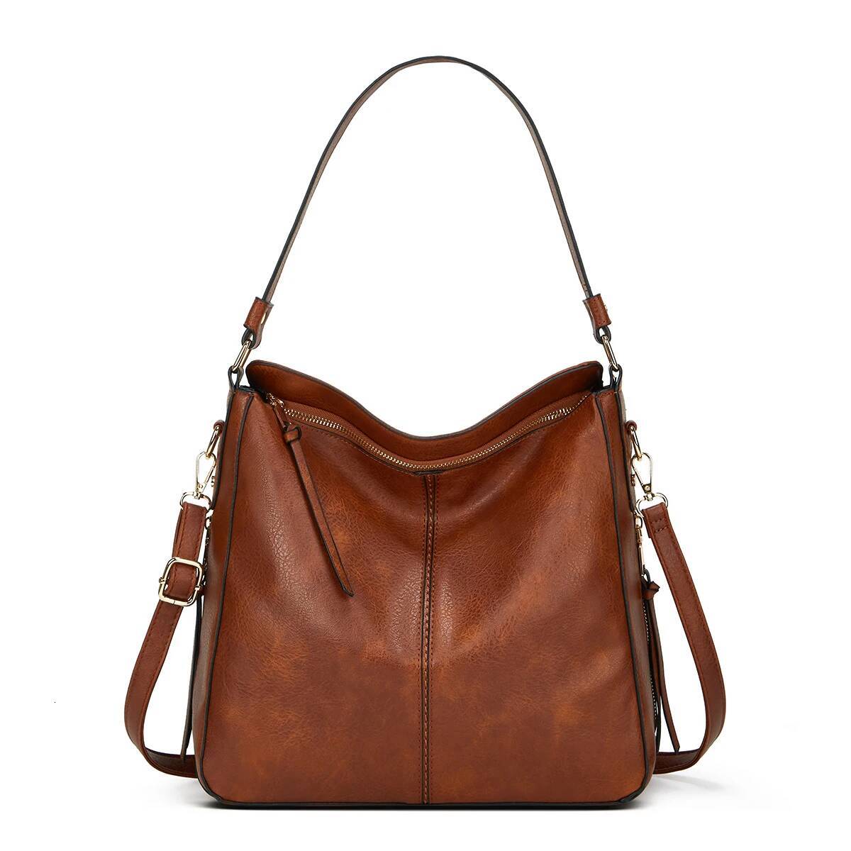 Ladies' new fashion retro large capacity tote simple handbag daily commuting for work and leisure single shoulder bag