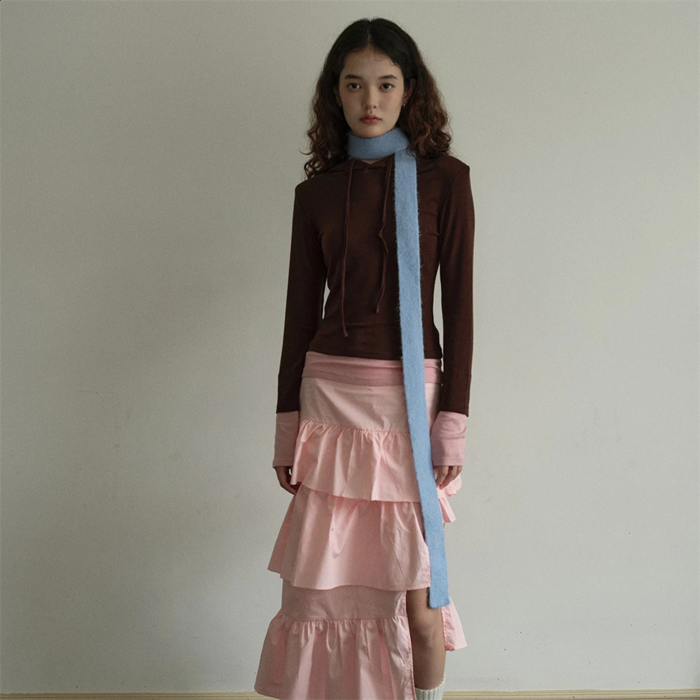 Winter Solid Color N Long Scarf Female Korean Version Knitted Woolen Scarves Cashmere Mohair Scarf 250812