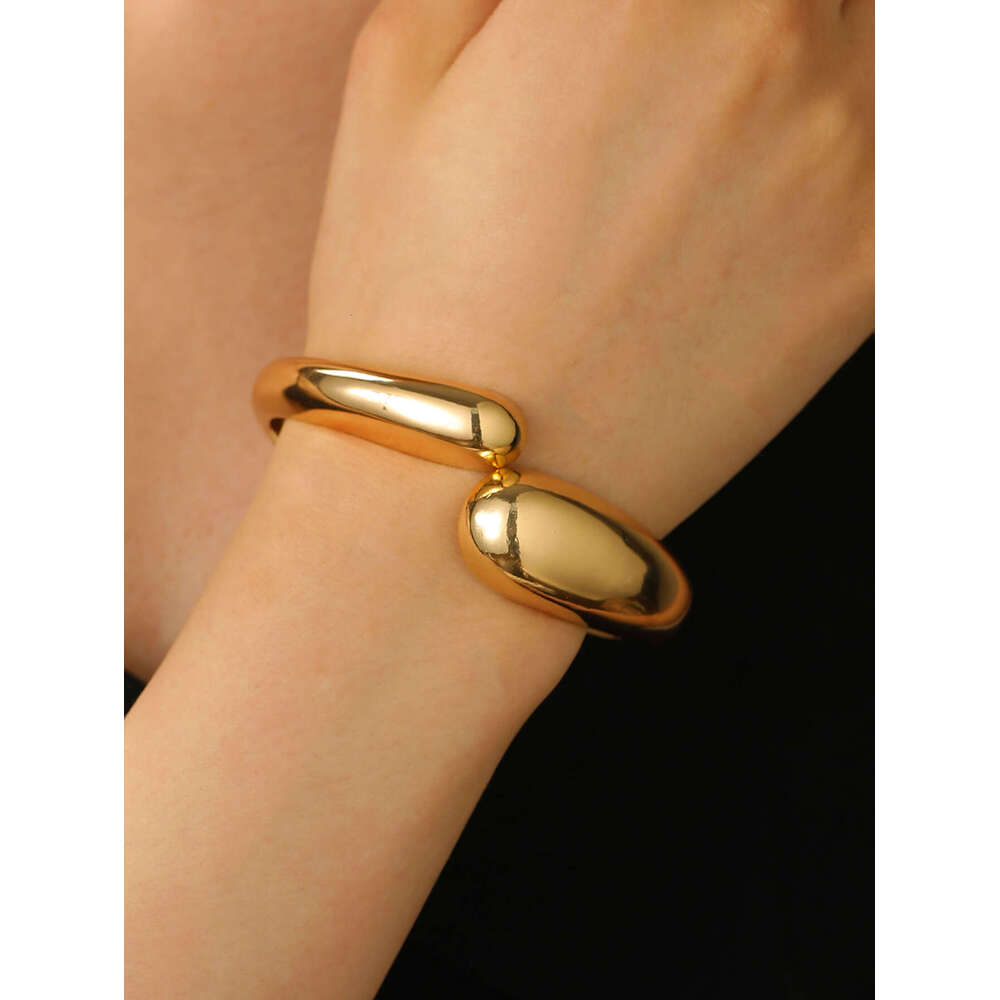 Fashion Exaggerated Personality for Women Open Hip-Hop Irregular Alloy Bracelet Bangle