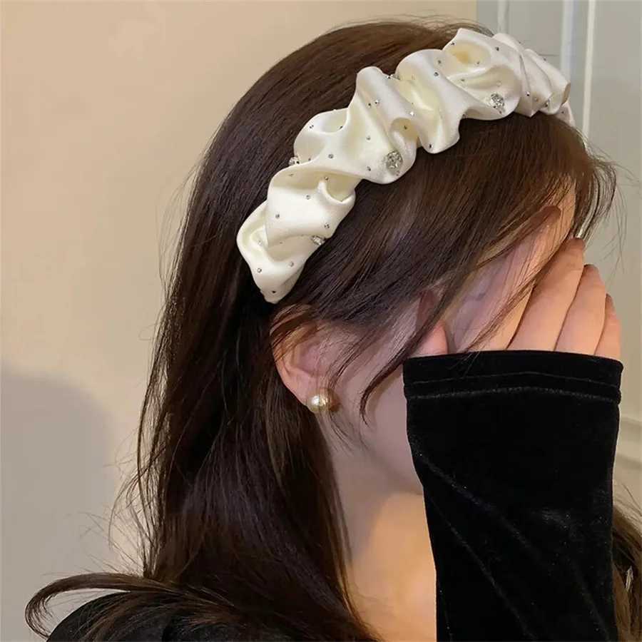 New style stylish sweet pearl flowers bow hairband for ladies girls retro crystal summer hairband childrens hair accessories gift X250812
