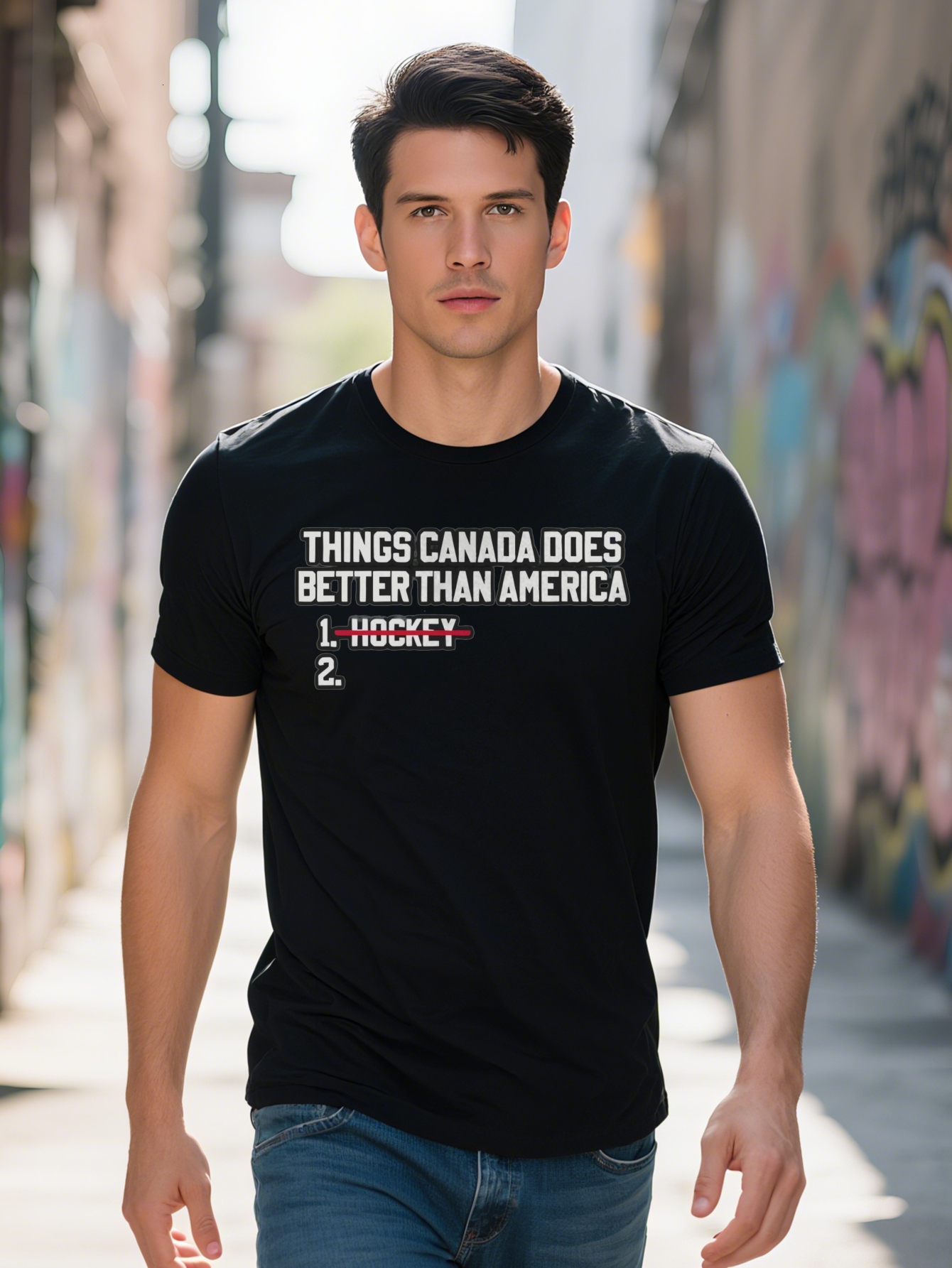 s Casual Crew Neck T-Shirt Things Do Better Than America Funny Print Black Tee Perfect Gift for Men Summer