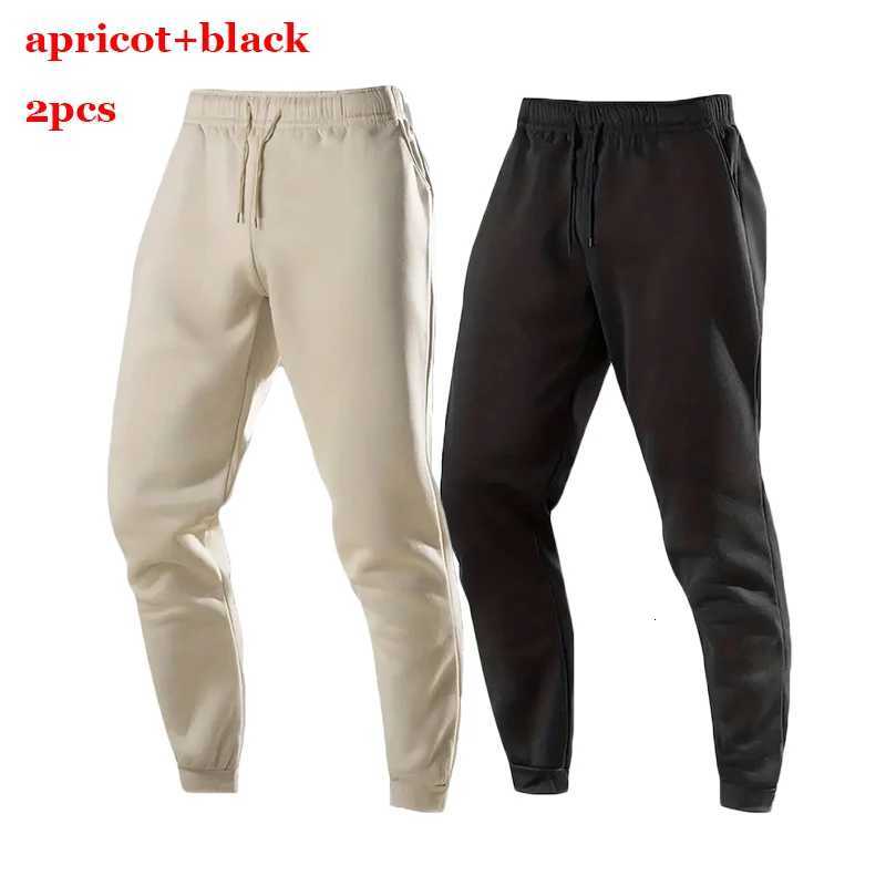 New Workout Pants Mens Casual Joggers Sweatpants /2Pcs Elastic Waist Trousers Autumn Outdoor Sportswear Running Pants Male W250812