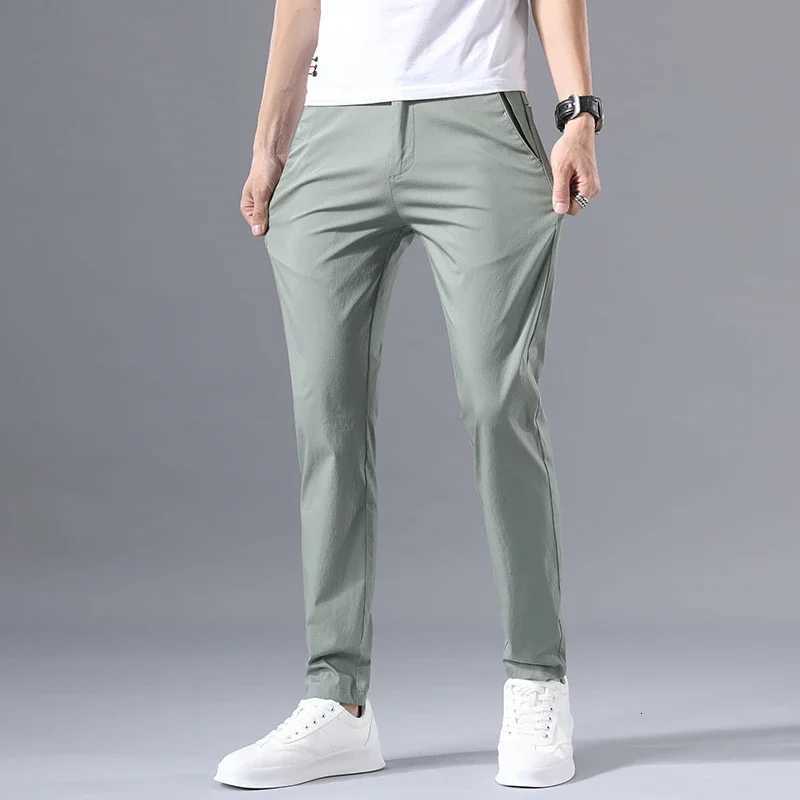 100% Cotton Stretch Golf Trousers Korean Fashion Mens Clothing Pants W250812