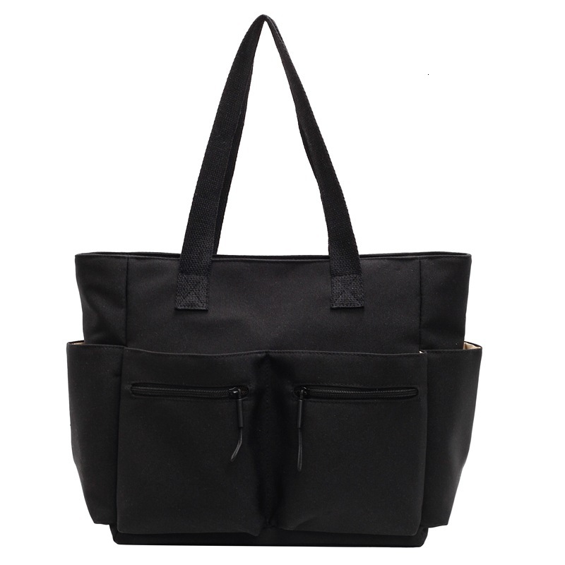 Versatile Canvas for Women New Commuter Large Capacity Simple Office Handbag Single Shoulder Tote Bag