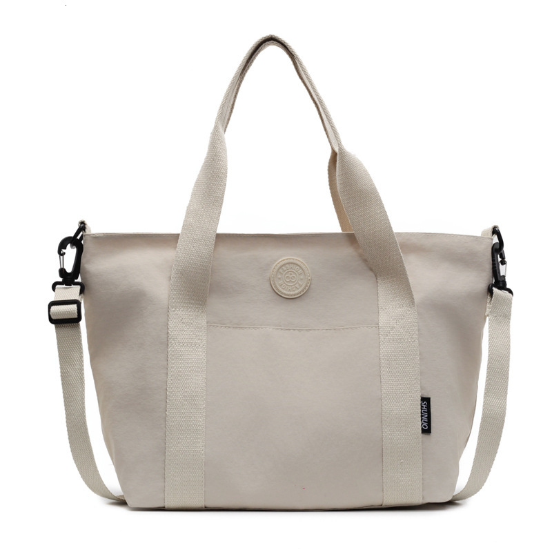 Canvas Casual Large Capacity Women Spring Summer New Handheld Tote for Students Class Commuting Crossbody Bag