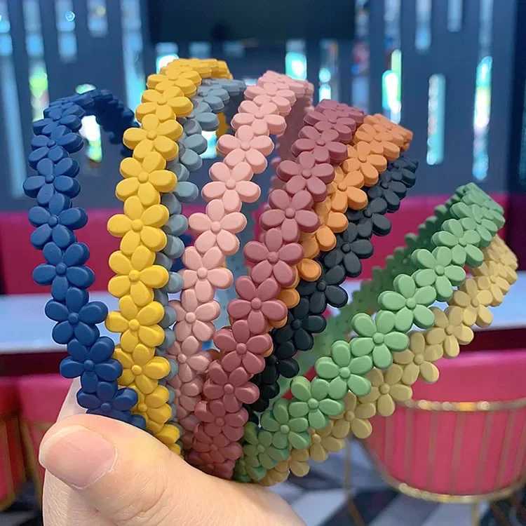 New Fashion All-match Acrylic Sweet Flower Hairband for Women Girl Hair Clip Accessory Wear X250812