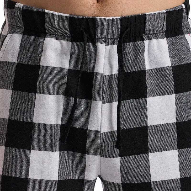 2025 New Mens Plaid Pants Black / Red Fashion Mens Daily Casual Loose Trousers W250812