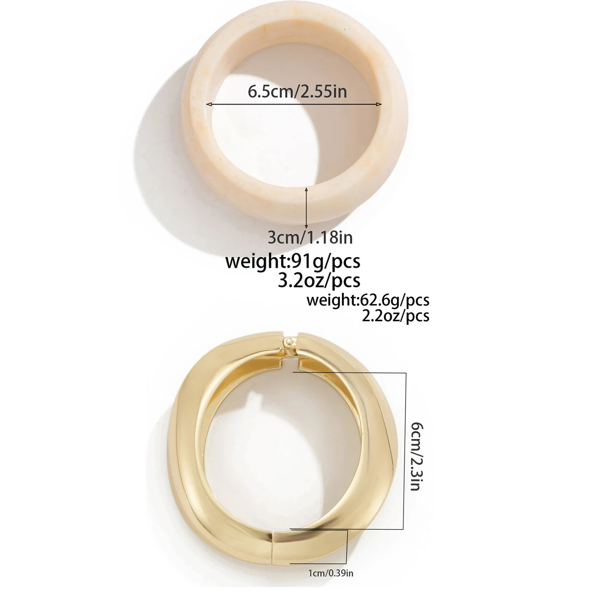 Salircon Vintage Irregular Resin Cuff Charms Bracelet Bangle for Women Fashion Hip Hop Metal Wide Geometric Party Bangle Jewelry 250811