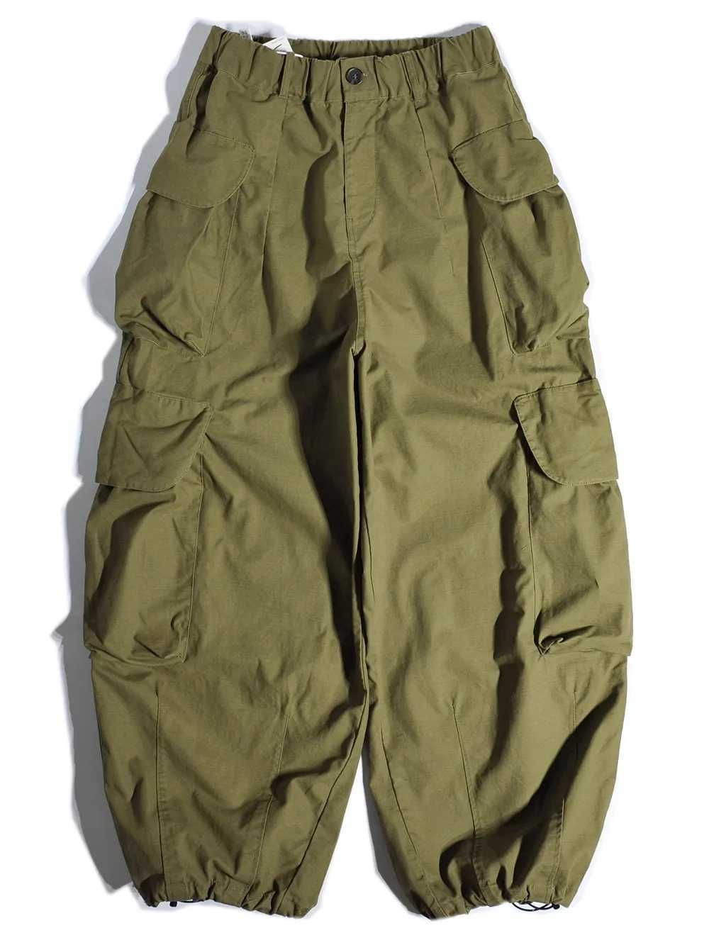 Heavyweight Mountain System Wide Leg Workwear Pants y Hong Kong Sle Multi-ket Loose Straight Casual Men X250812