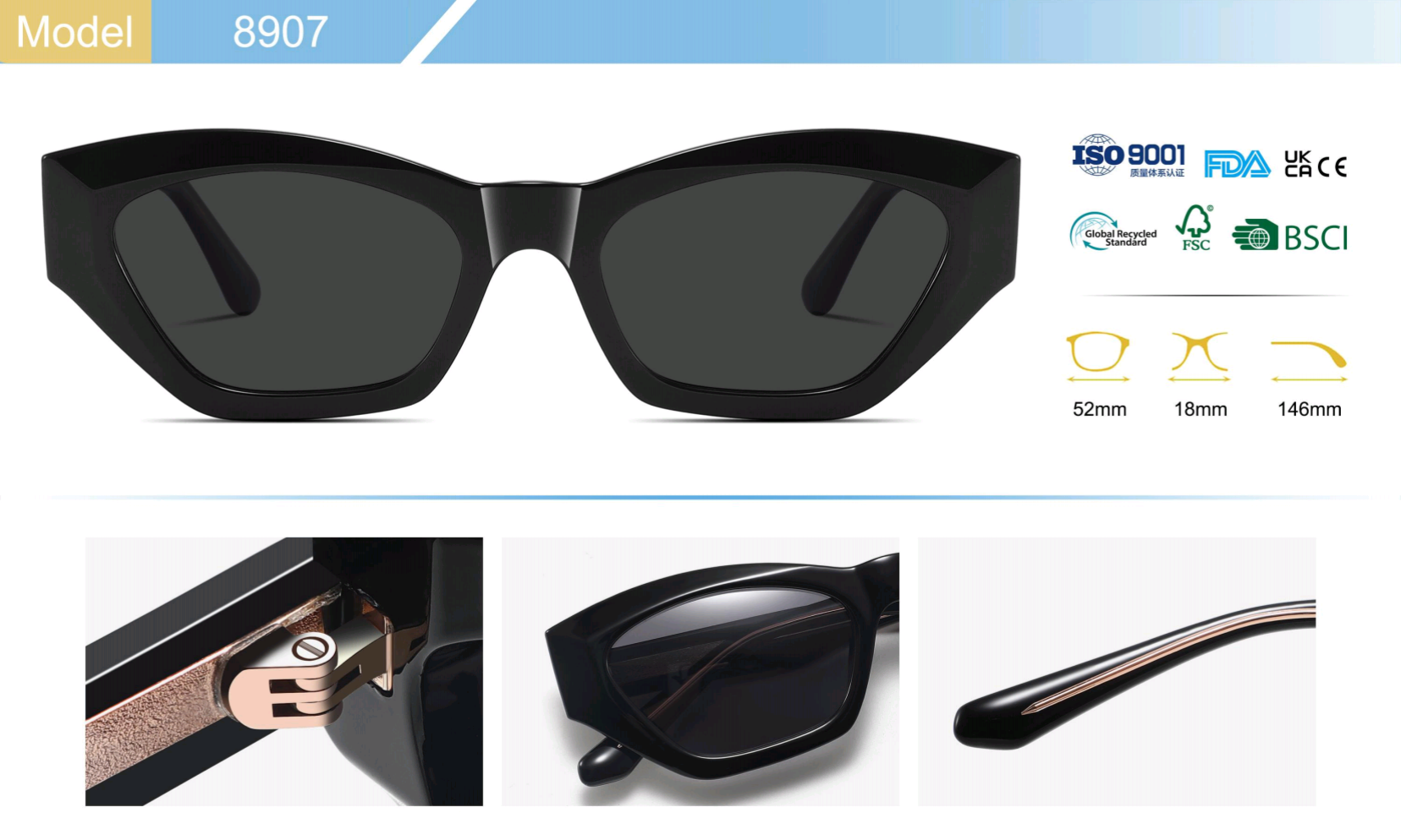 Trendy thin-frame sunglasses modern Classic polycarbonate frames women men's UV400 protection anti-glare scratch-resistant shopping rooftop pj2