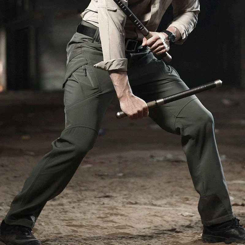 6XL Plus Size Elastic Military Tactical Pants Men City SWAT Combat Army Trousers Many Pockets Waterproof Casual Cargo Pants Male X250812