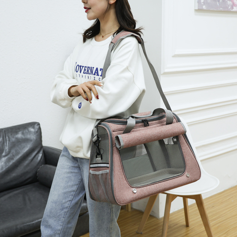 Beni Pet Breathable Cat Backpack - Portable Pet Carrier with Hand-Held Space & Crossbody Design