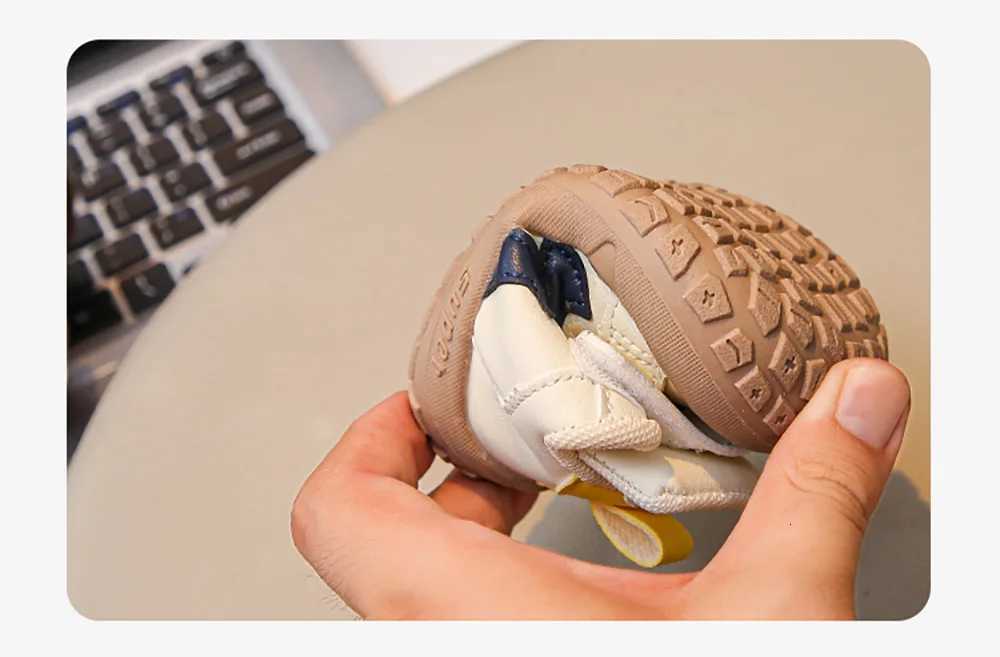 PU Leather Sport Shoes For Children Ergonomics Baby Boys Sneakers Trend Fashion Infant Girls First Step Casual Footwear XJ250812