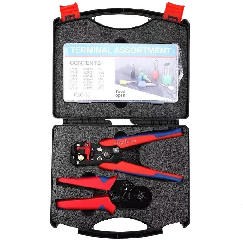 Crimping Quadrilateral 10 Stripping Pliers Terminal Combination Set HSC8 6-40.08-10 Square Electrician