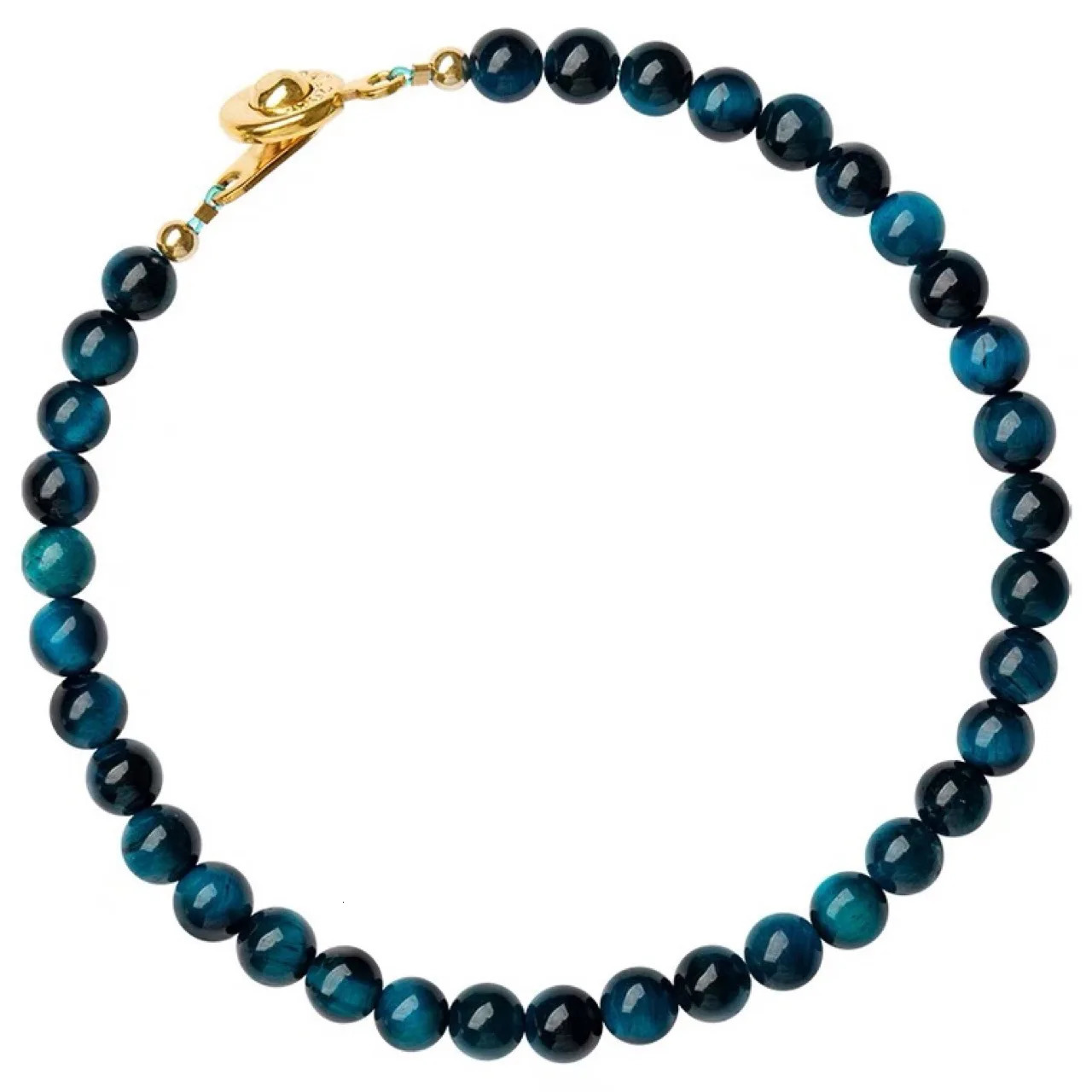 Natural Blue Tiger Eye Bracelet Female Processing Blue 4mm 2/5000 Extremely fine Buddha Beads Hand String White Gift for Women 250807