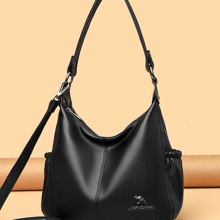 Kangaroo Women 2025 New Fashion Women's Crossbody Shoulder Large Capacity Mom Bag Soft Leather Handbag