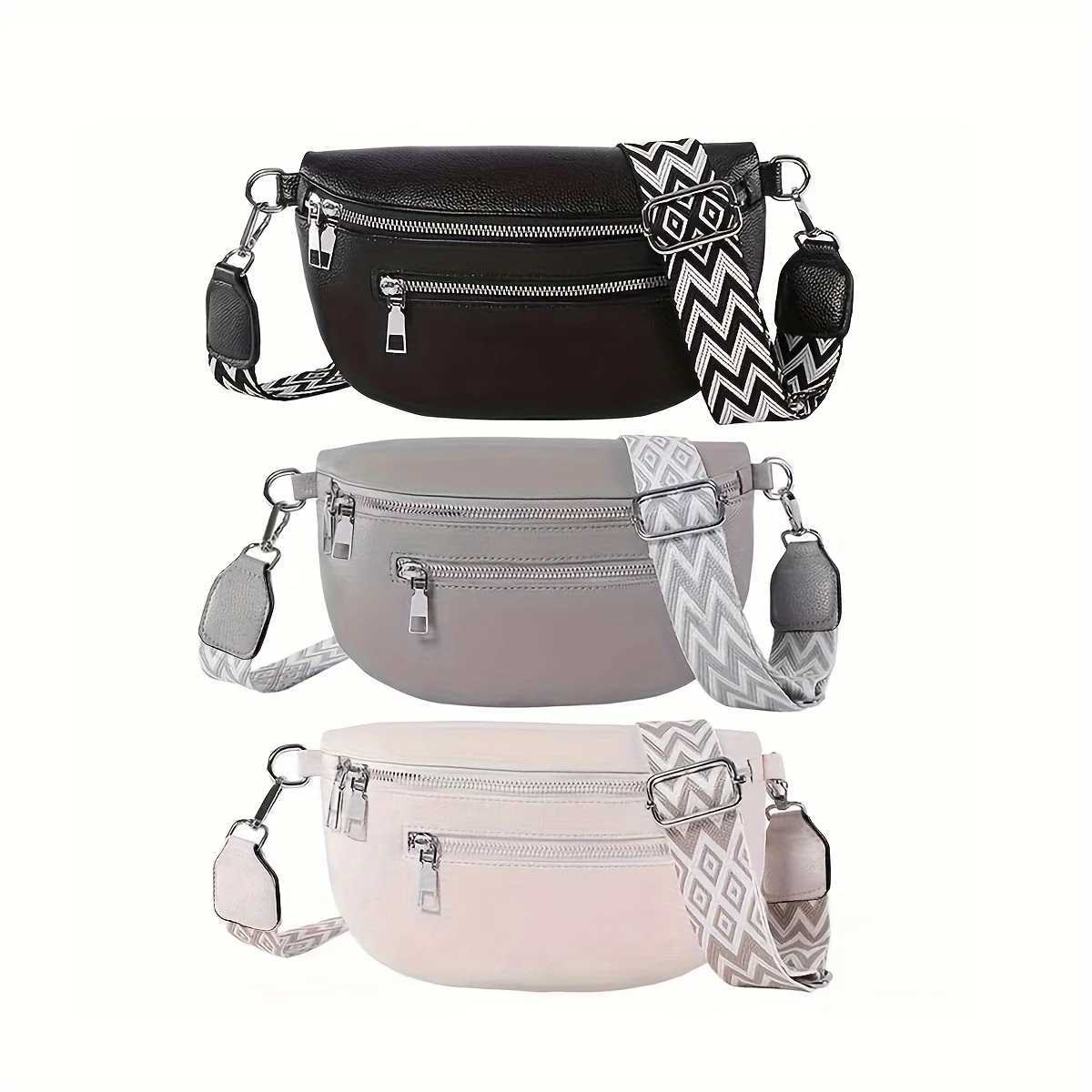 Soft Leather Women Fashion Casual Fanny Pack Saddle Bag New Fashion Chest Bag Single Shoulder Crossbody Bag for Travel Mobile Phone Z250812