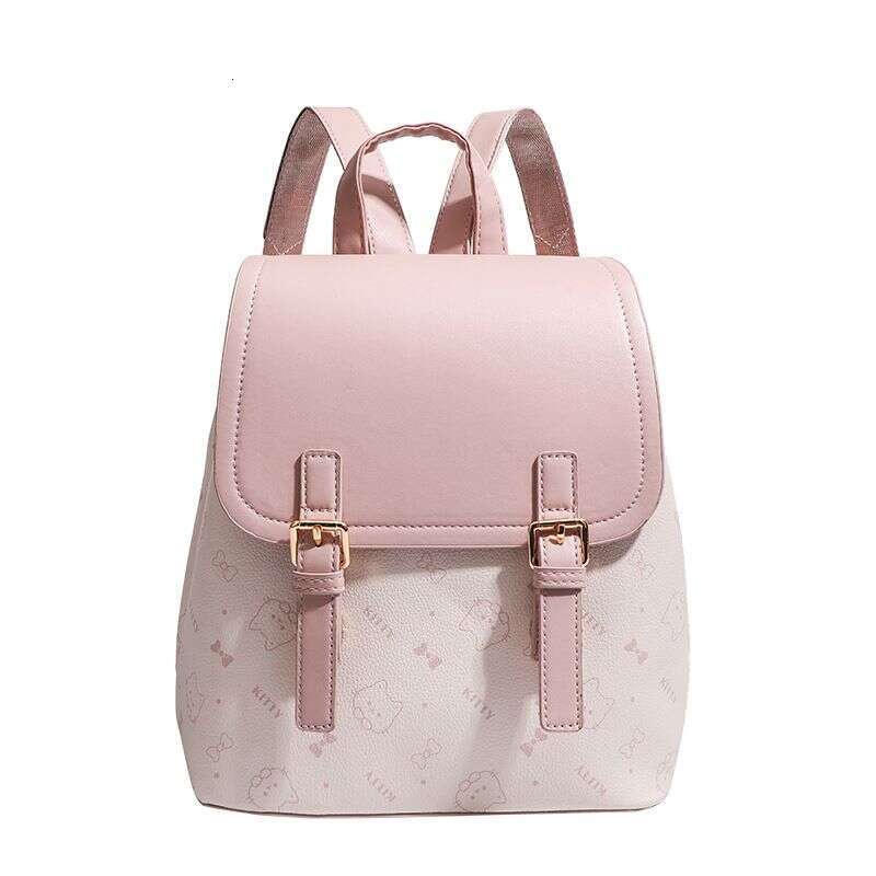 2025 Spring And Summer Korean Version Of Small Fresh Cute Printing Large Capacity Versatile Sweet Ladies Backpack Fashion Leisure Daily
