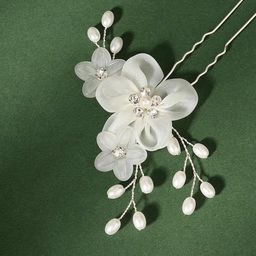 Fashion Bridal Headdress Flower Hair Comb Hairpin Set Handmade Bride Accessories For Women Wedding Party Hairclips Gifts 250804