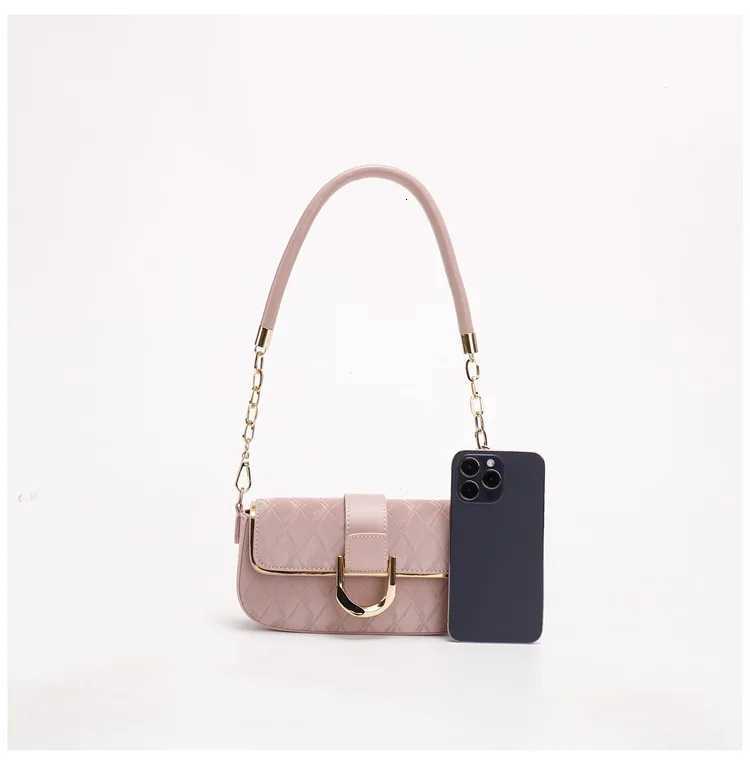 Sweet Pu Leather Womens Shoulder Bag Fashion Design Chain Ladies Underarm Bags Simple Square Female Handbags Crossbody Bag Z250812