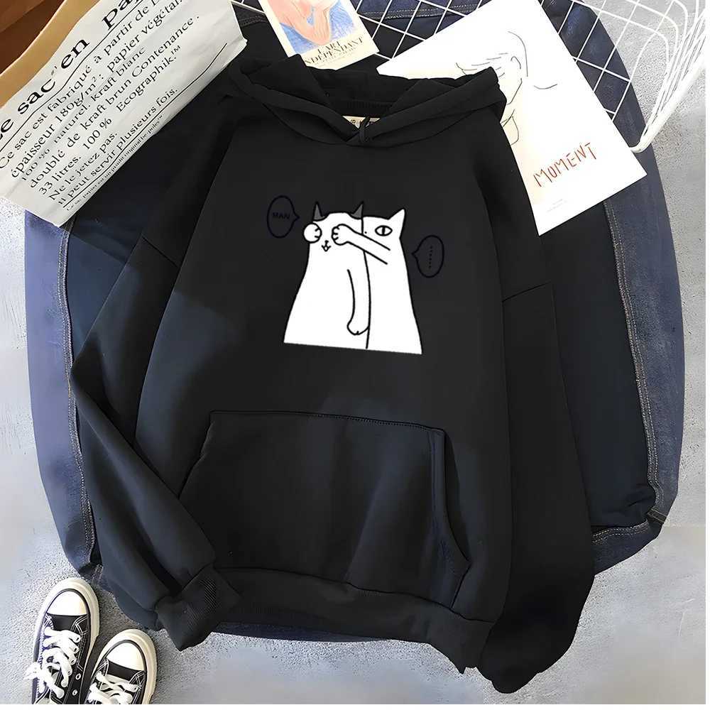Hirsionsan Kawaii Cartoon printed hoodie mens and womens soft casual oversized sportswear womens sweatshirt womens clothing Y250811