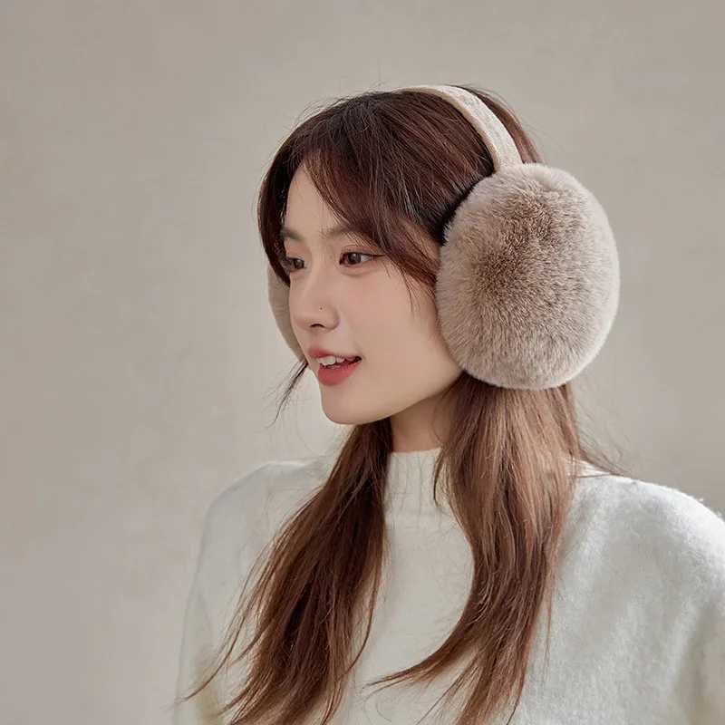 Winter Ear Muffs Warm Earflaps Foldable Plush Earmuffs for Women Fluffy Cozy Earmuffs Plush Ear Warmers Girls Fluffy Ear Muffs XJ250812