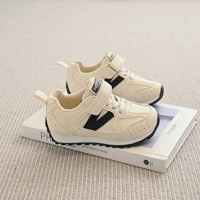 Kids Casual Shoes for Boys Girls 2025 Autumn Non-slip Toddler Athletic Sports Shoe Versatile Chic Comfort School White Sneakers M250812