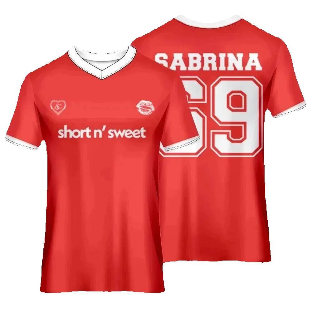 Sabrina Carpenter Fan Jersey 2025 Chinese New Year/Summer Sportswear for Men and Women 3D Printed T-shirt