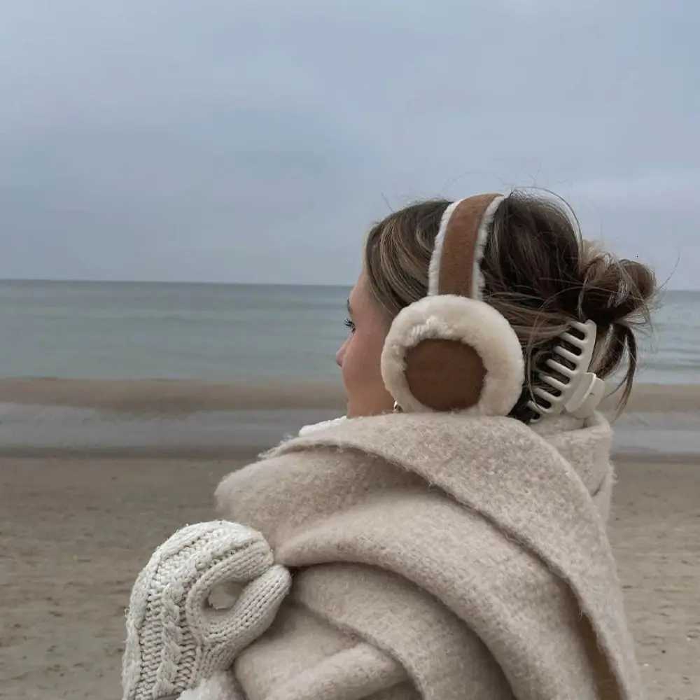 New Foldable Plush Ear Muffs Fashion Warmer Winter Ear Covers Outdoor Cold Protection Warm Earflaps XJ250812