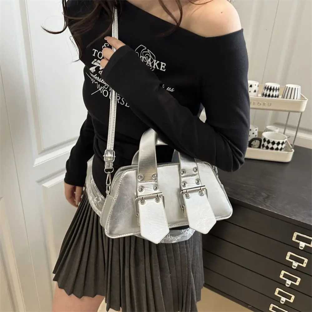 Fashion Designer Shoulder Bag Vintage Crossbody Bag Y2K Gothic PU Leather Handbag Spicy s Z250812