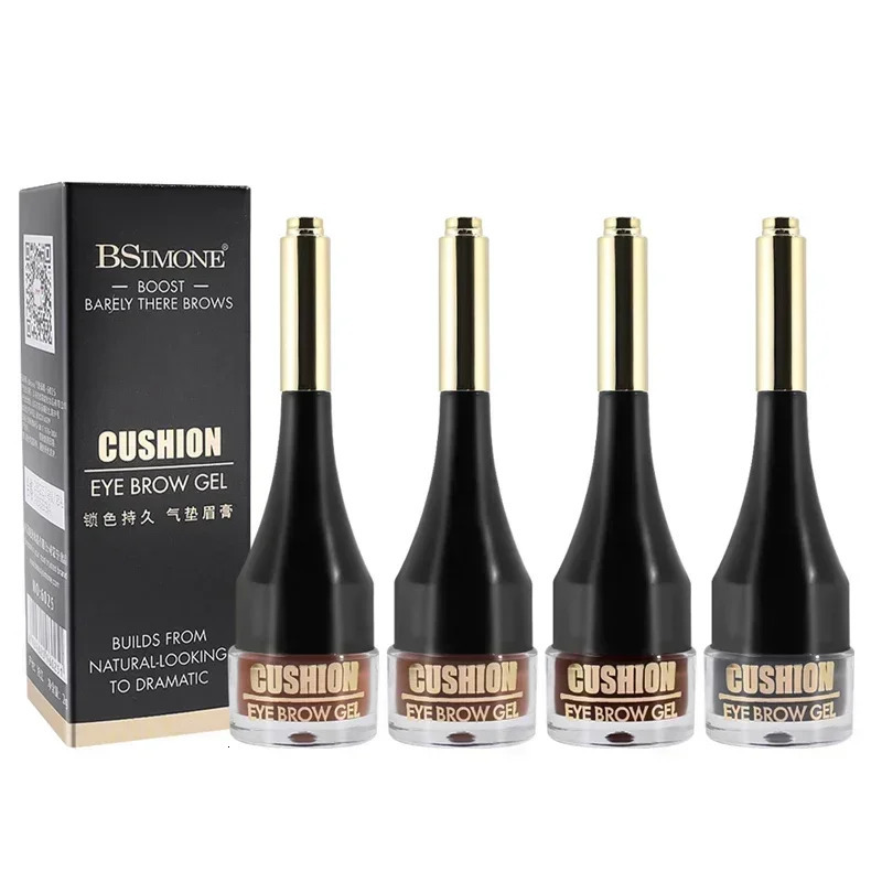 4 Colors Brown Black Eyebrow Cream Enhancers Waterproof Long-lasting Air-cushion Dye Brows Gel Tinted Makeup Liquid Eyebrows 250809