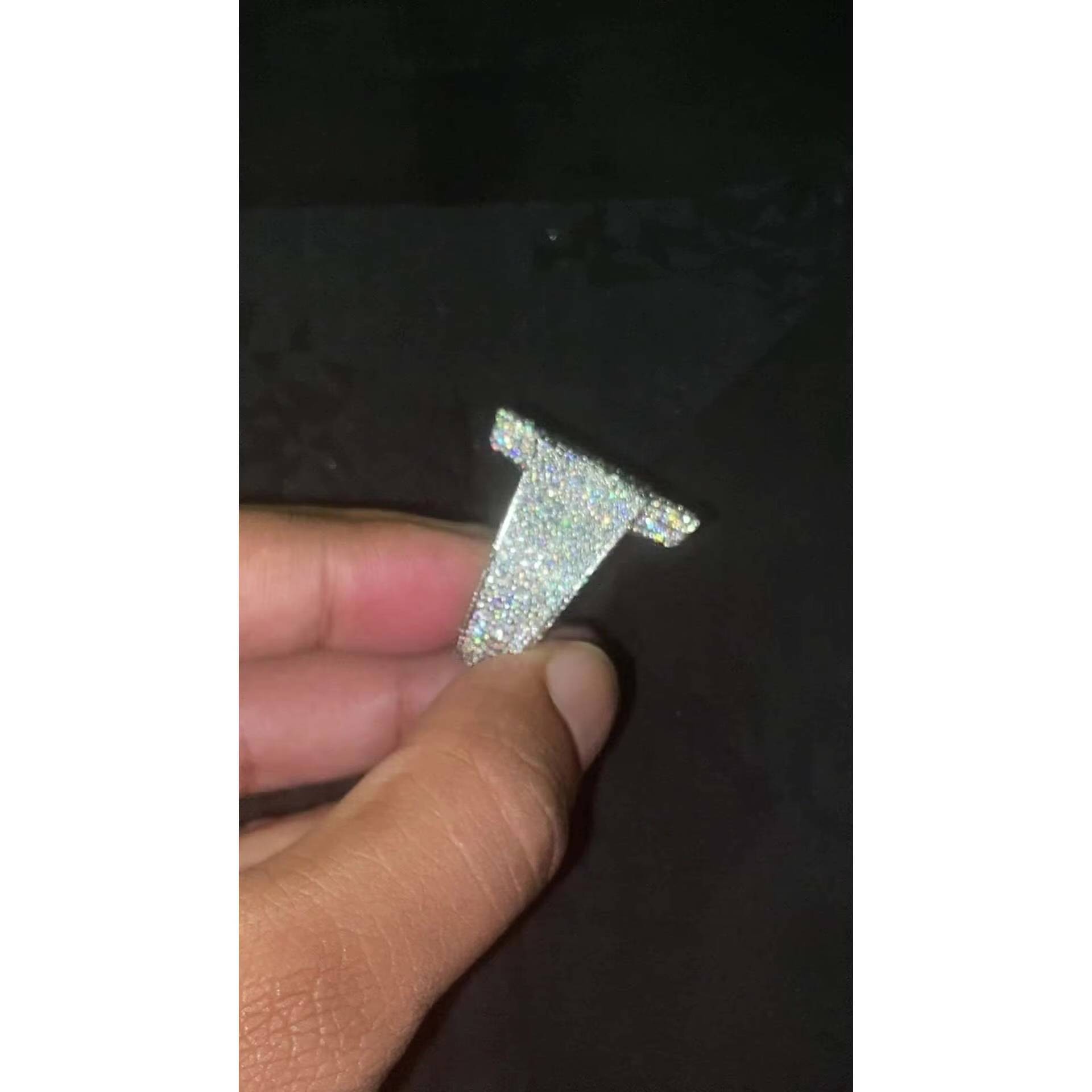 Full Iced Star Shape VVS Moissanite Ring 925 Silver Champion Hip Hop Bust Bling Ring for Men Passes Diamond Test