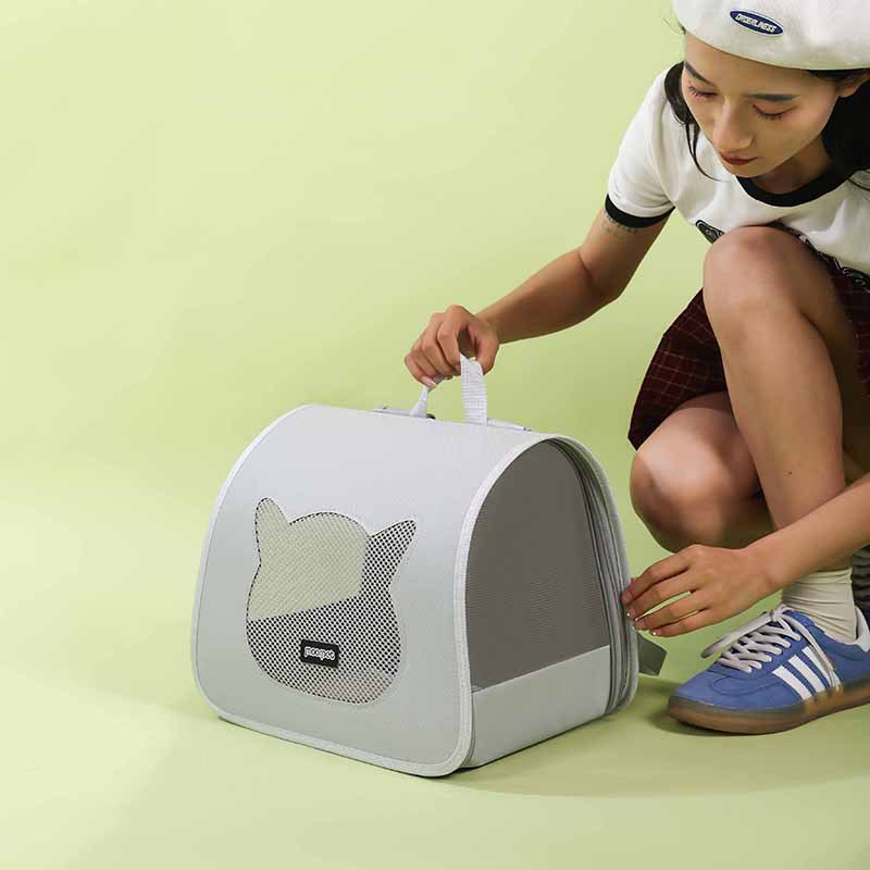 Beni Pet Portable Cat Backpack - Comfortable & Breathable Pet Bag With Side Opening