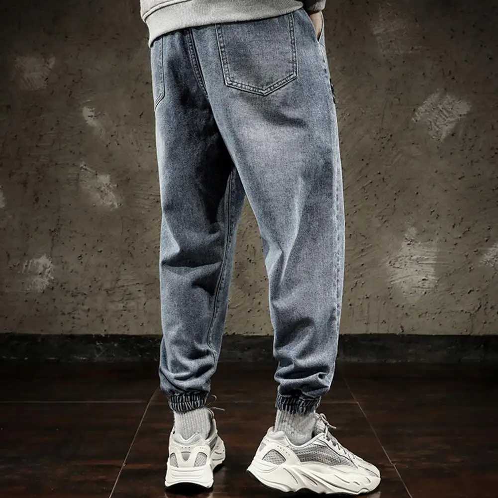 2023 Spring Summer Cotton Jogger Pants Men Pants Harajuku Cargo Jeans Casual Harem Denim Korean Hip Hop Sweatpants Men Trousers X250812