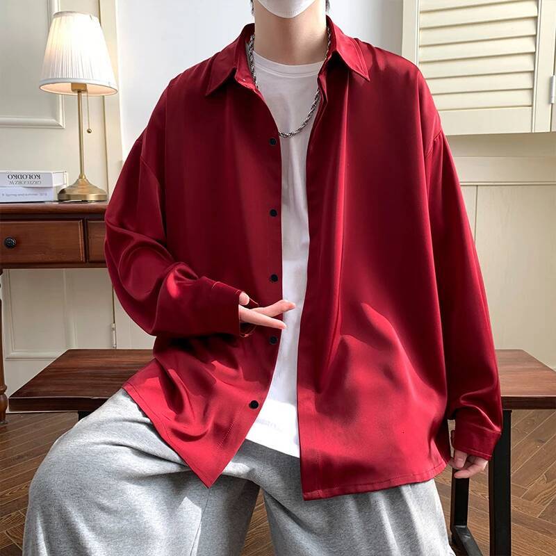 2025 Spring Summer Men White Vintage Shirts Mens Haruku Fashion Oversized Shirt Male Black Casual Streetwear Blouses 5XL ddmymarket