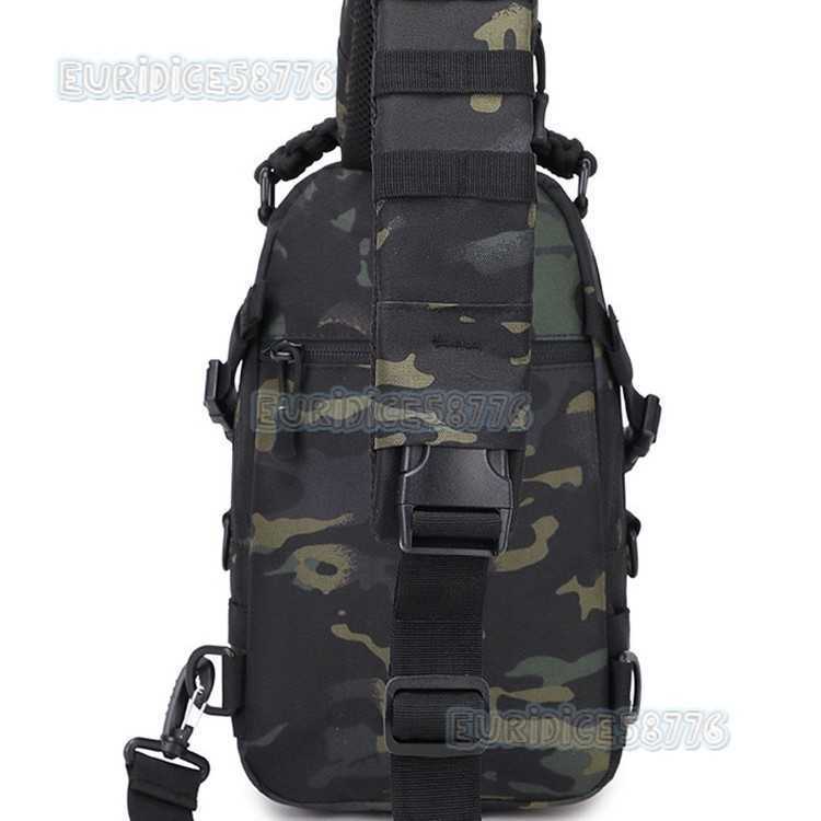 Oxford Cloth Military Enthusiast Chest Bag Multifunctional Waterproof Outdoor Sports Shoulder Bag Mens Tactical Crossbody Bag H250811