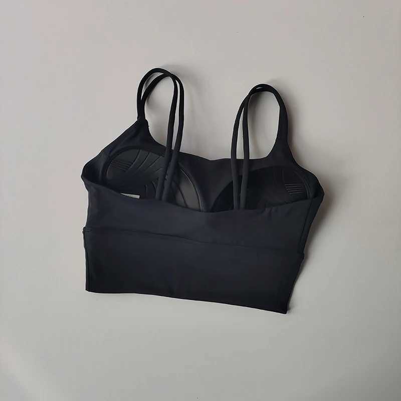 Integrated Sports Bra with Suspender Womens Shock-Absorbing Gathering Beauty Vest Style Bra Running Pilates Suit Z250812