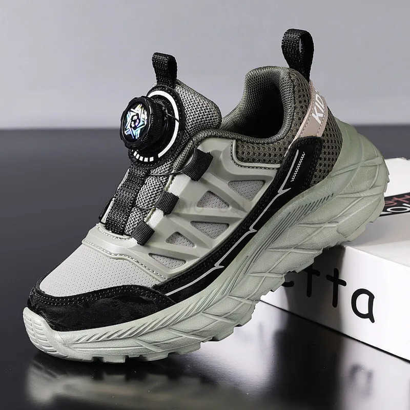 Fashion Knob Sports Shoes For Boys Comfortable Platform Children Casual Shoes Kids Designer Sneakers Breathable Child Sneakers M250812